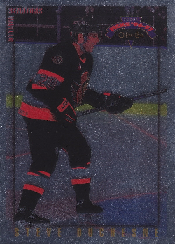 Hockey card Steve Duchesne