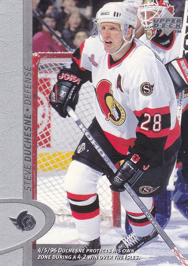 Hockey card Steve Duchesne