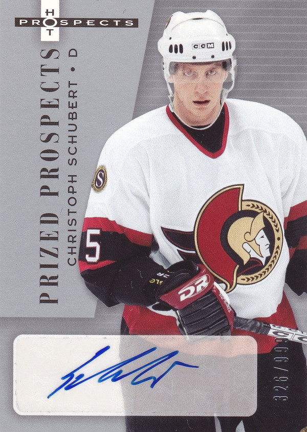 Hockey card Christoph Schubert