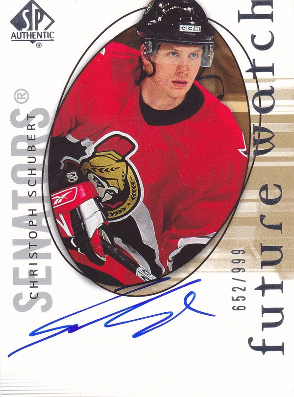 Hockey card Christoph Schubert
