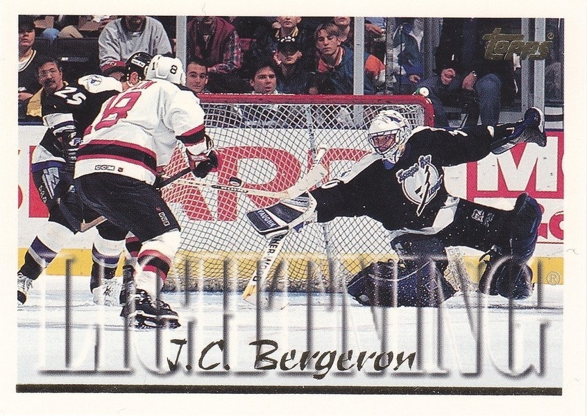 Hockey card J. C. Bergeron