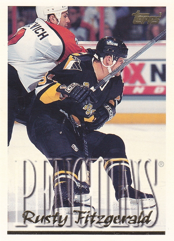 Hockey card Rusty Fitzgerald