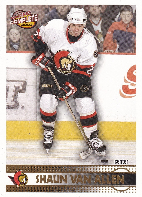 Hockey card Shaun Van Allen