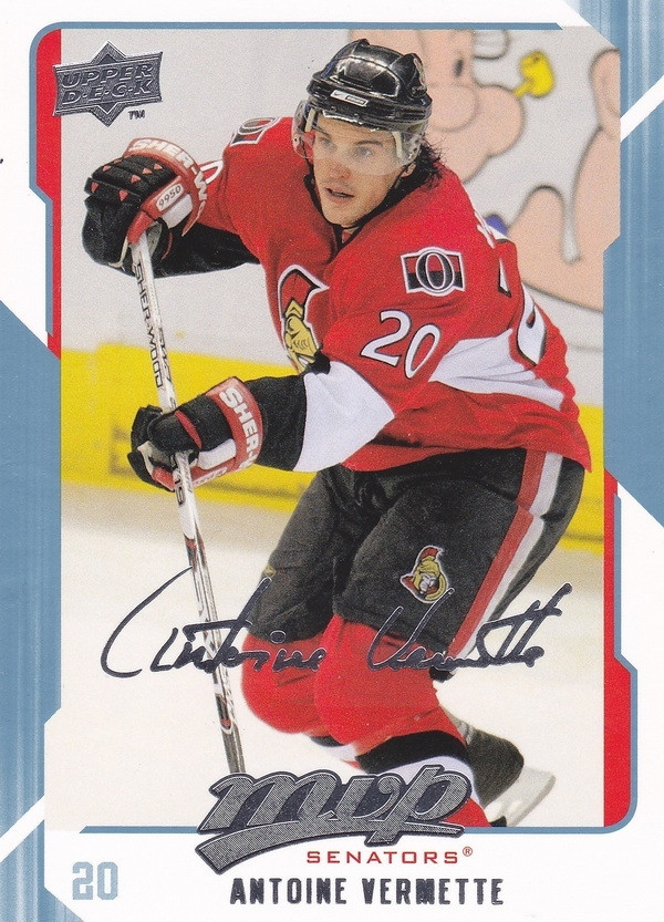 Hockey card Antoine Vermette