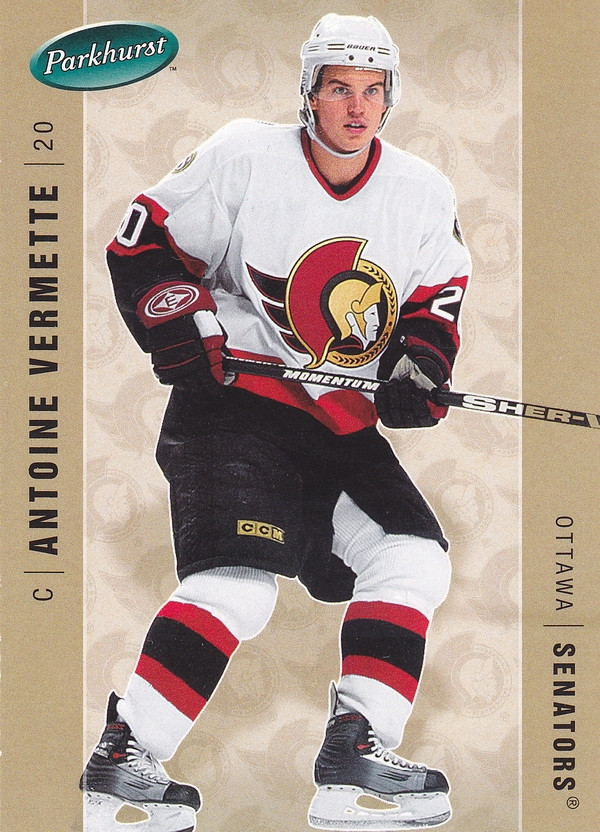 Hockey card Antoine Vermette