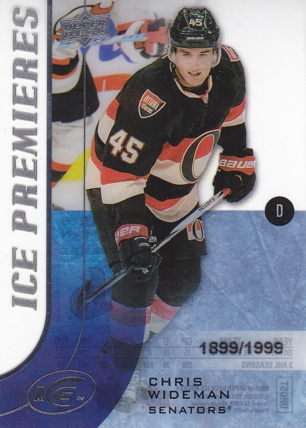 Hockey card Chris Wideman