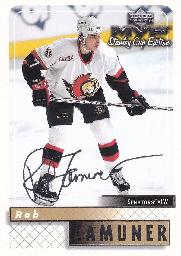 Hockey card Rob Zamuner