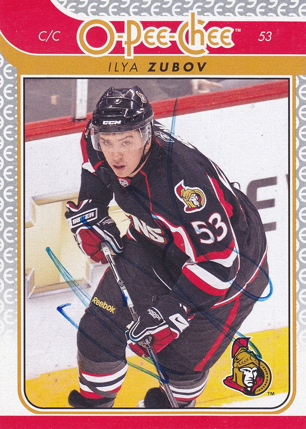 Hockey card Ilya Zubov