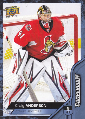 Hockey card Craig Anderson