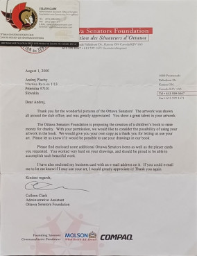 Letter from the club