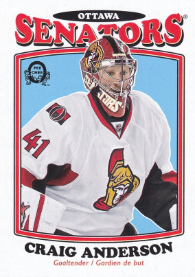 Hockey card Craig Anderson