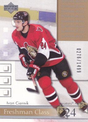Hockey card Ivan Ciernik
