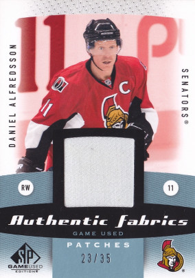 Hockey card Daniel Alfredsson