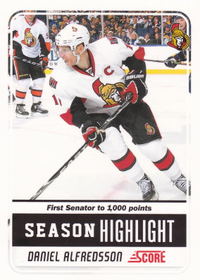 Hockey card Daniel Alfredsson