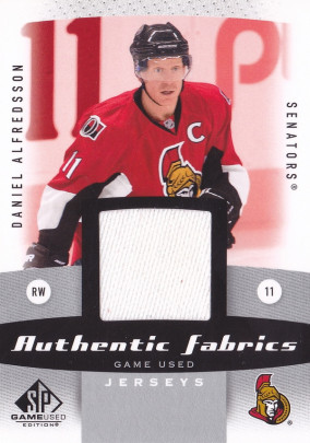 Hockey card Daniel Alfredsson