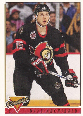 Hockey card Dave Archibald