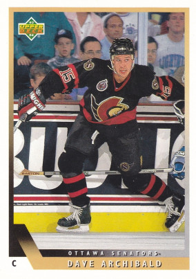 Hockey card Dave Archibald