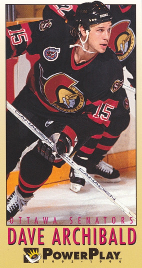 Hockey card Dave Archibald