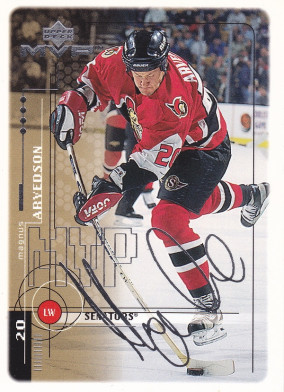 Hockey card Magnus Arvedson