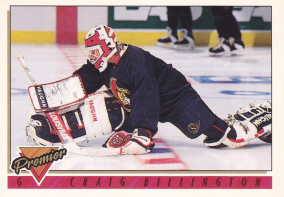 Hockey card Craig Billington