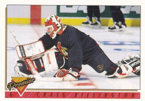 Hockey card Craig Billington