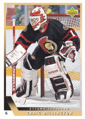 Hockey card Craig Billington