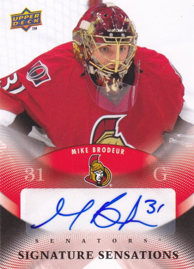 Hockey card Mike Brodeur