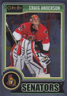 Hockey card Craig Anderson