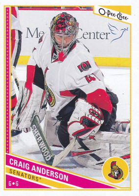 Hockey card Craig Anderson