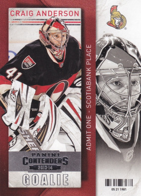 Hockey card Craig Anderson