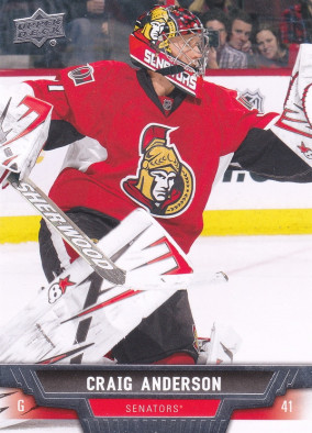 Hockey card Craig Anderson