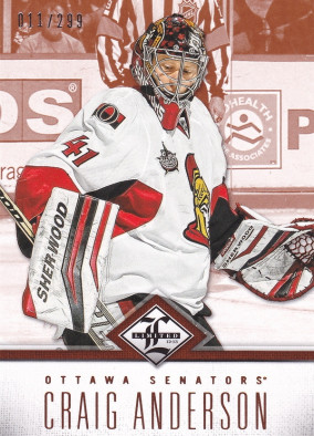 Hockeey card Craig Anderson