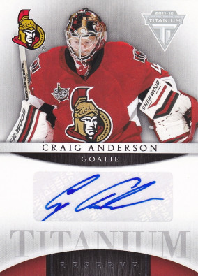 Hockey card Craig Anderson