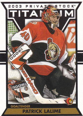 Hockey card Patrick Lalime