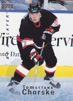 Hockey card Tom Chorske
