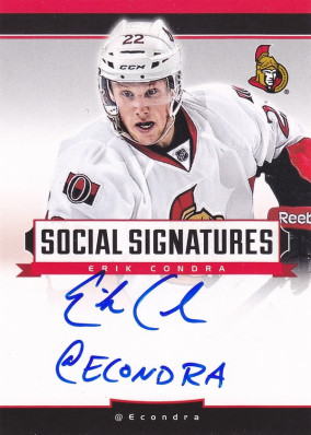 Hockey card Erik Condra