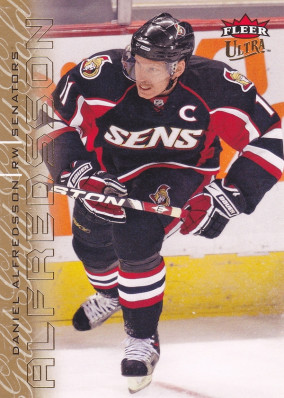 Hockey card Daniel Alfredsson