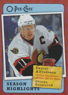 Hockey card Daniel Alfredsson
