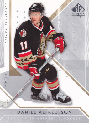 Hockey card Daniel Alfredsson