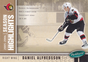 Hockey card Daniel Alfredsson