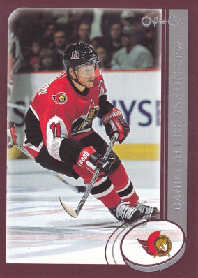 Hockey card Daniel Alfredsson