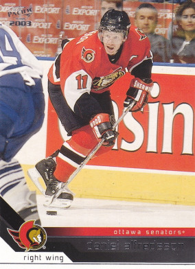 Hockey card Daniel Alfredsson