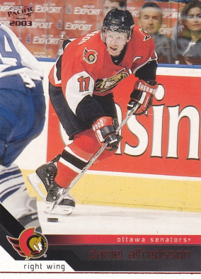 Hockey card Daniel Alfredsson