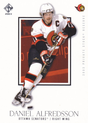 Hockey card Daniel Alfredsson