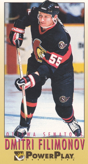 Hockey card Dmitri Filimonov