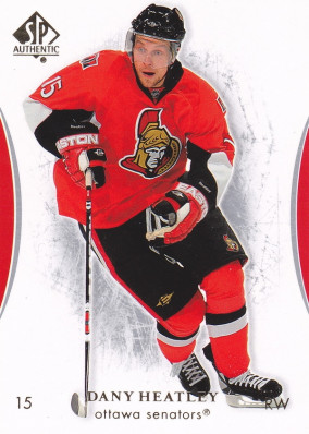 Hockey card Dany Heatley