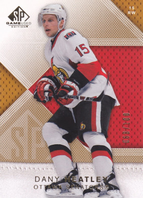 Hockey card Dany Heatley