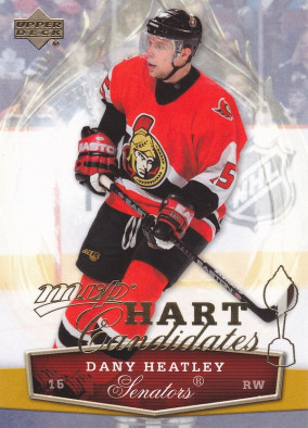 Hockey card Dany Heatley