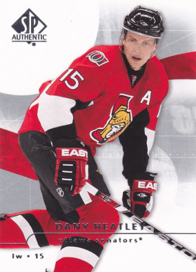 Hockey card Dany Heatley