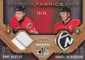 Hockey card Dany Heatley